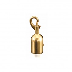 Brass end caps with carabiner